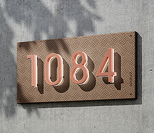Floating Clear Horizontal LED Sign And Doorbell